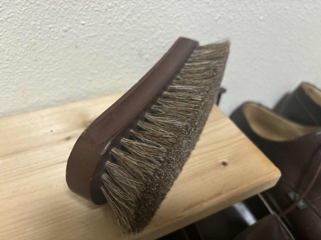 好きな道具といえば馬毛ブラシ。